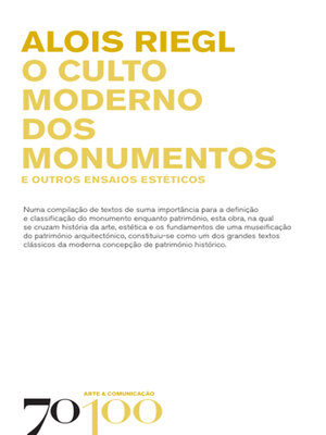 cover image of O Culto Moderno dos Monumentos